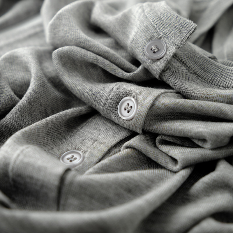 夏季新款100%莱塞尔天丝超细羊毛开衫女圆领宽松休闲针织防晒外套 - 奥耀服饰的小店出品