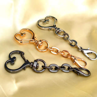 高档小挂件diy配件扣钥匙圈扣环龙虾扣玩偶挂件链条钥匙圈链条扣