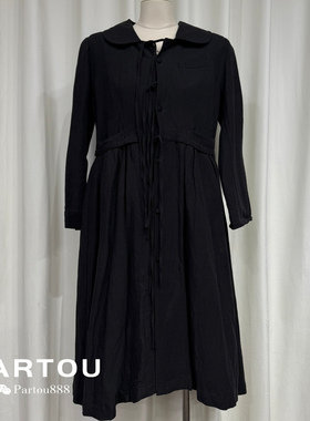 ISAEI - 黑色亚麻复古外套 PARTOU品牌集合店