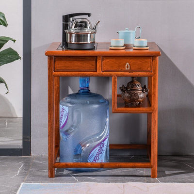 贡艺名居红木家具缅甸花梨（学名：大果紫檀）茶水柜中式茶水车茶