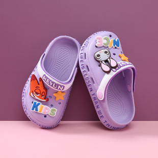 洞洞鞋女童拖鞋儿童夏季室内防滑女孩沙滩鞋可爱宝宝凉拖卡通凉鞋