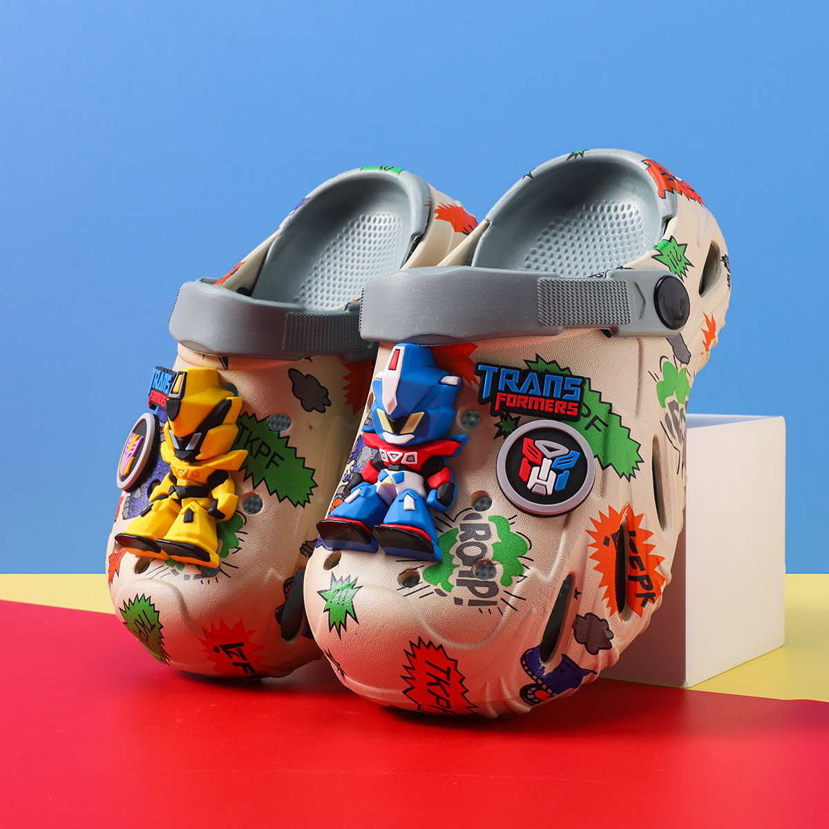 男童洞洞鞋儿童拖鞋夏季新款男孩宝宝中大童防滑软底青少年凉拖鞋