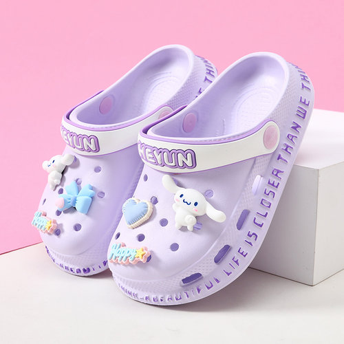 儿童洞洞鞋女童拖鞋2025夏季新款