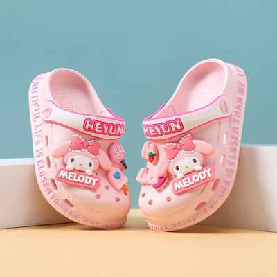 女童洞洞鞋儿童拖鞋夏季新款女孩