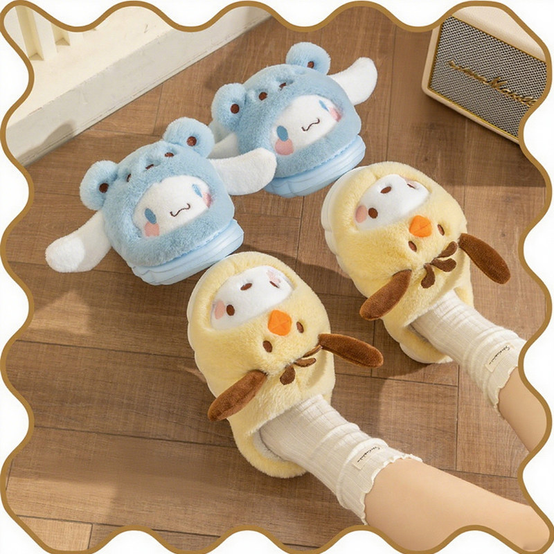 女童棉拖鞋2025秋冬季室内可爱公主儿童毛拖鞋女款家居保暖秋冬软