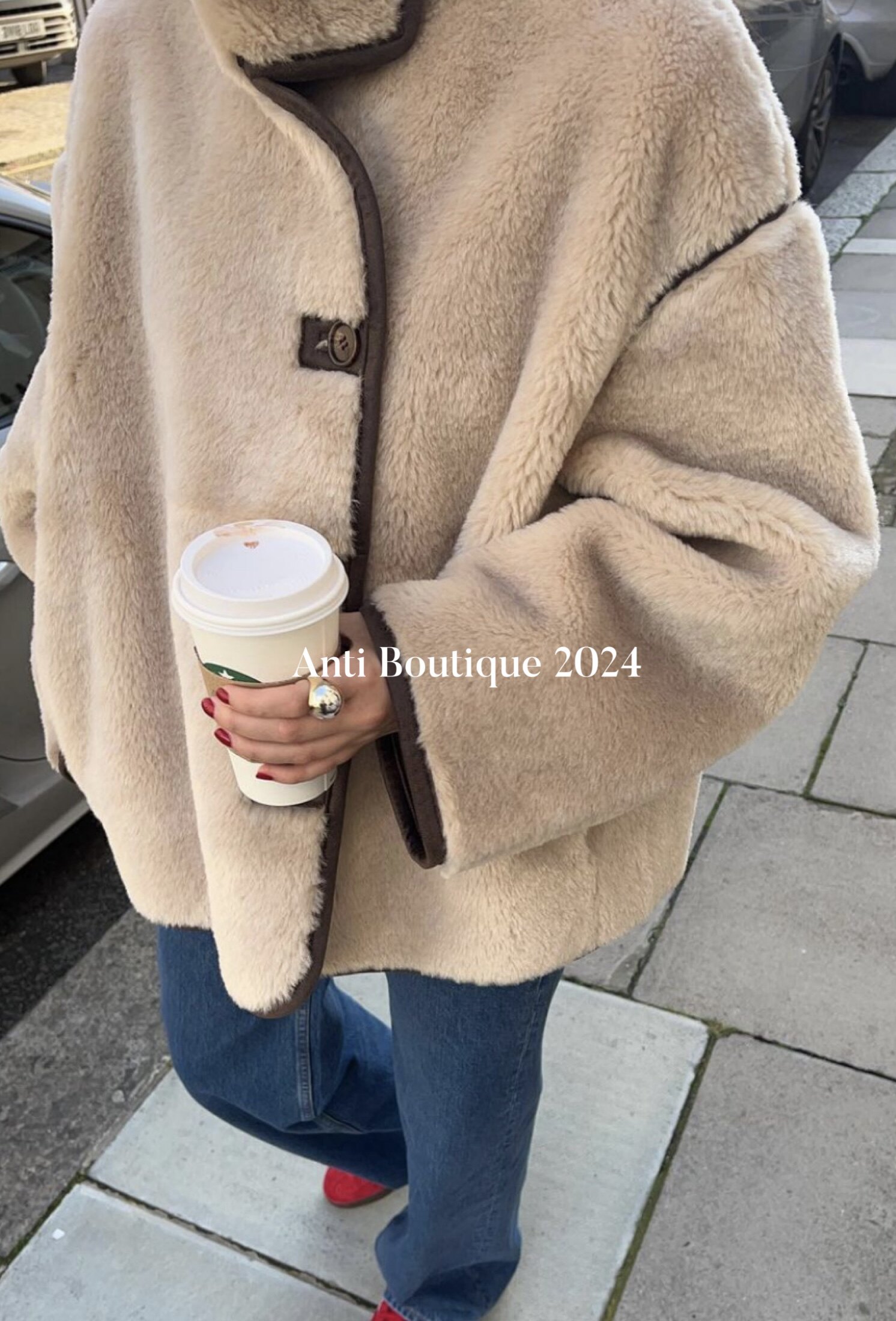 【ANTI】定制简约大号银球925银封口戒指手工设计感小众重工指环