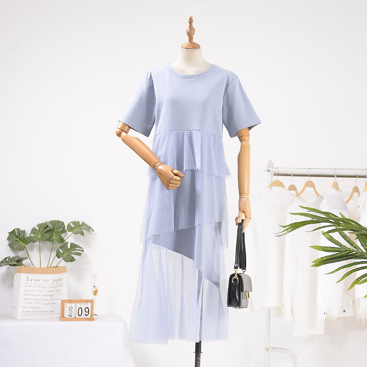 韓版連衣裙2019春季學院風純色細網中裙時尚休閑洋氣●D》26在類目 女裝/女士精品, 連衣裙中 - 來自Buy2taobao.com提供專業的淘寶代購服務