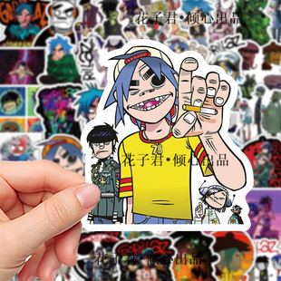 106张卡通街头霸王小游戏贴纸二次元 饰创意贴画diy手机文具 手账装