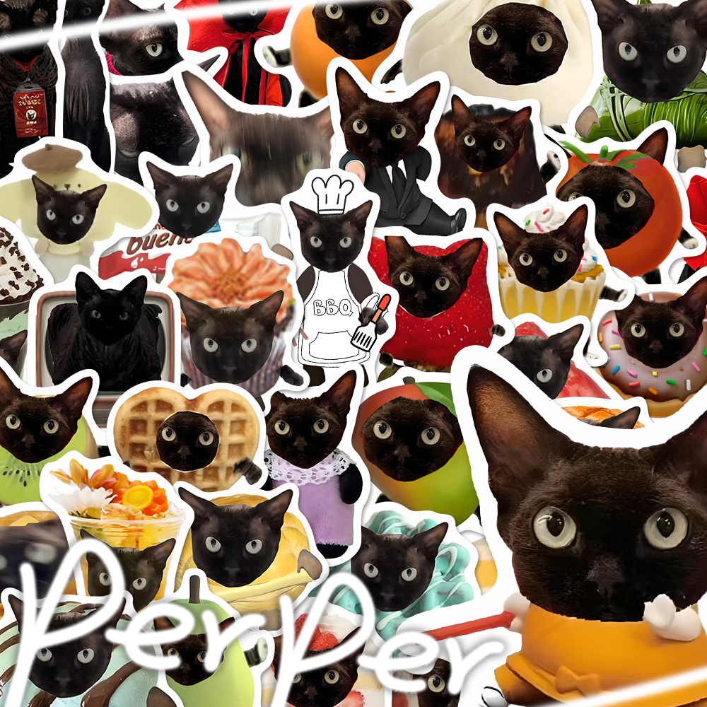 170张华晨宇的猫perper大头贴华晨宇火星演唱会贴纸装饰手机贴画