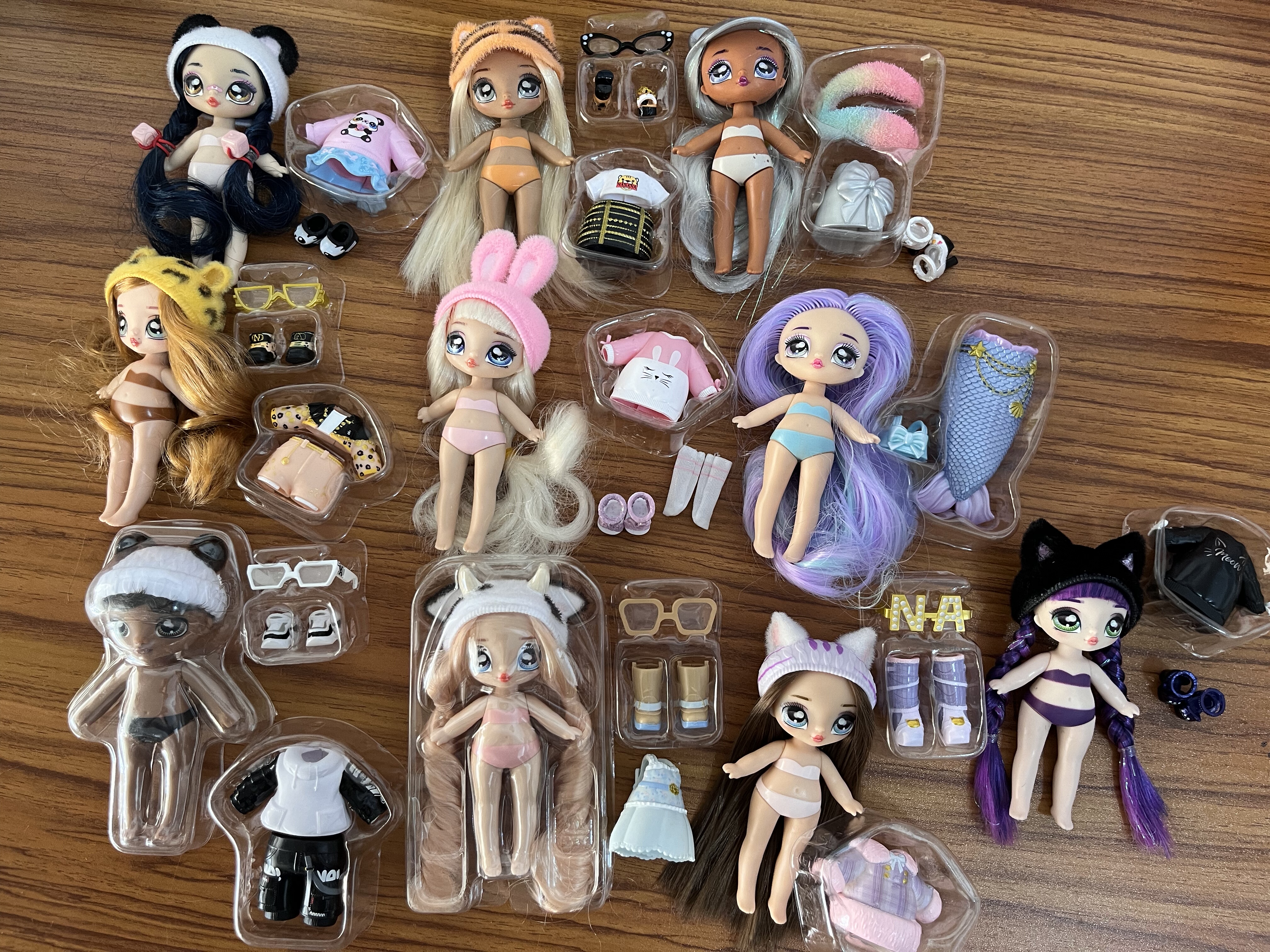 惊喜娜娜迷你版换装nana三代女孩公仔 时尚潮流女孩礼物包邮