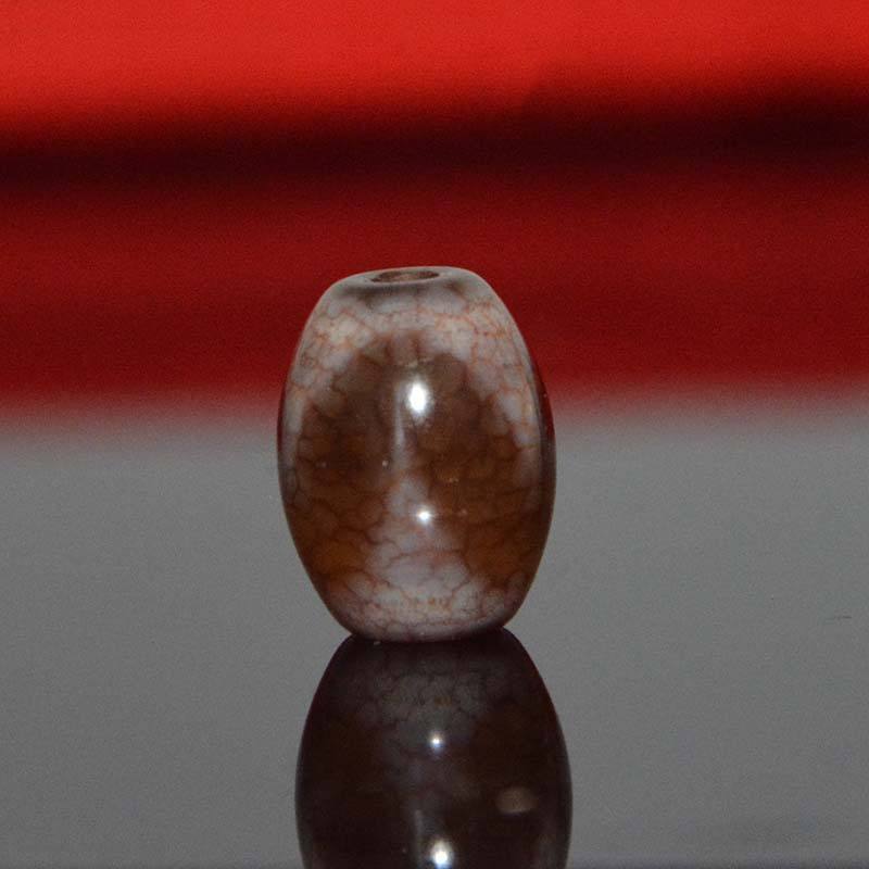 西藏拉萨血丝纹玉髓虎牙天珠散珠手链项链佛珠DIY配件藏式配珠