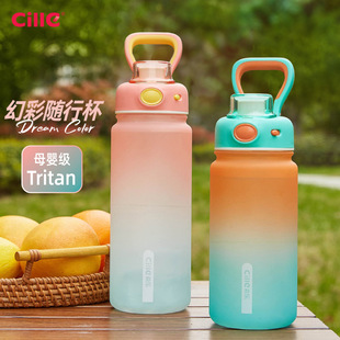 tritan材质耐高温户外便携男女运动水杯 希乐水杯炫彩高颜值夏季