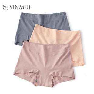 包臀全棉平脚短裤 3条平角内裤 女纯棉透气抗菌裆高腰收腹胖mm大码