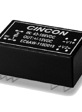 EC6AW-110D12N 幸康 43-160V转±12V转0-±416mA 10W DC-DC转换器