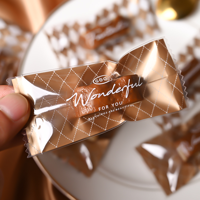 太妃糖包装袋牛轧糖海盐杏仁咖啡糖机封袋糖纸礼盒雪花酥糖果袋子