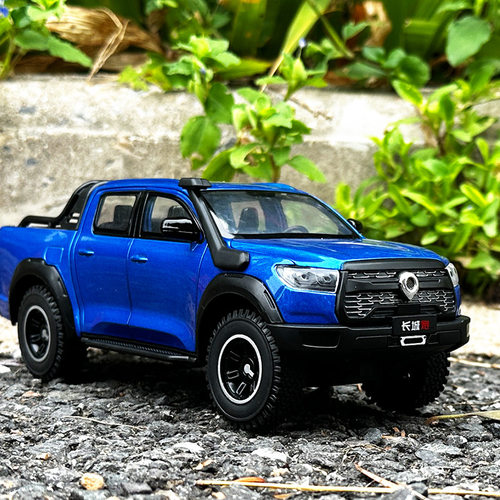 新款 OK 1/24长城炮合金汽车模型声光玩具仿真皮卡车越野车