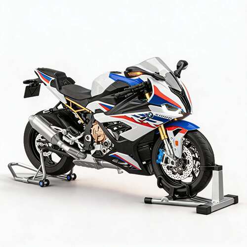 新款 正版授权1:6双R1000遥控喷雾合金摩托车模潮玩手办收藏品