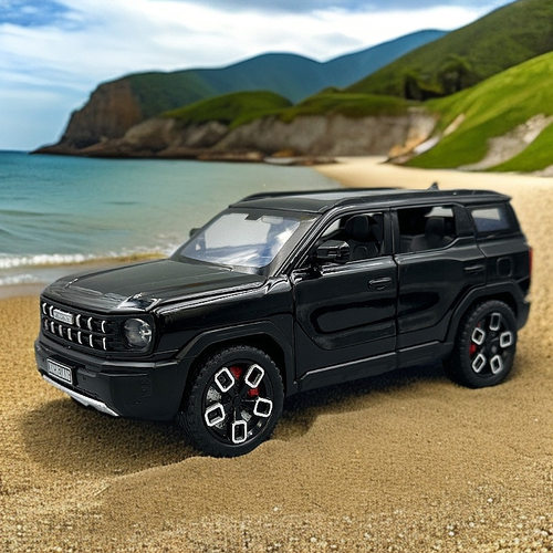新款 利佳信1/24酷狗合金汽车模型声光玩具越野车仿真金属车
