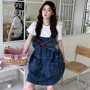 Ciobbur 连衣裙休闲两面穿蝴蝶结牛仔吊带裙2025秋季新款官方授权