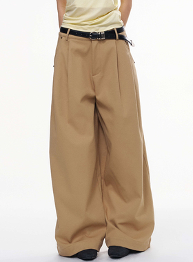 CHILL ZOEY休闲裤女款百搭宽松落山川阔腿裤2025冬季新款官方授权