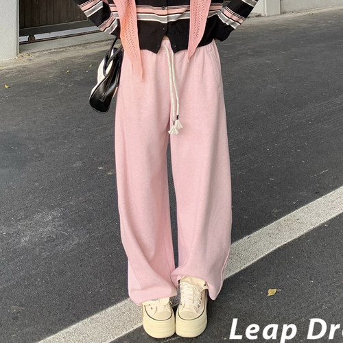 LEAPDREAM休闲裤加绒舒适阔腿