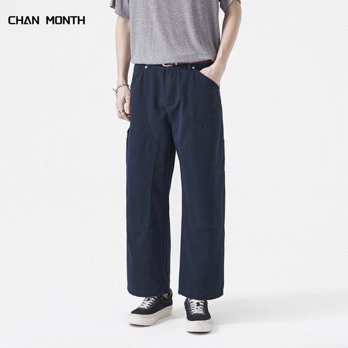 CHANMONTH美式春季工装休闲裤男