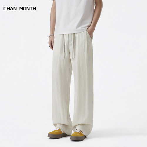 CHANMONTH夏季莱赛尔休闲裤男
