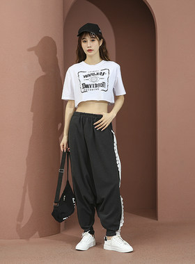 中腰宽松时尚允格长裤