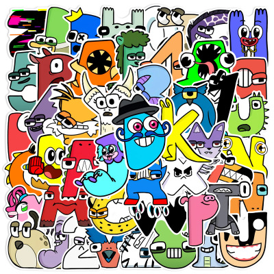 50张AlphabetLore字母传说贴纸