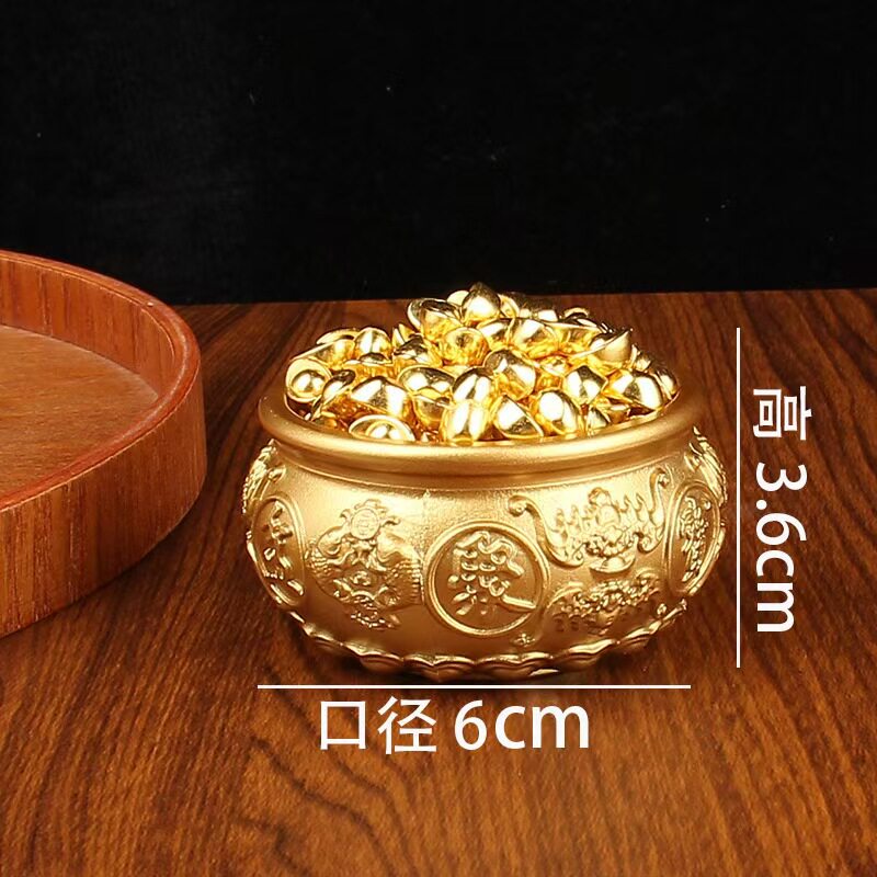 关卜师风水摆件聚宝盆招财进宝家居客厅玄关摆设工艺品