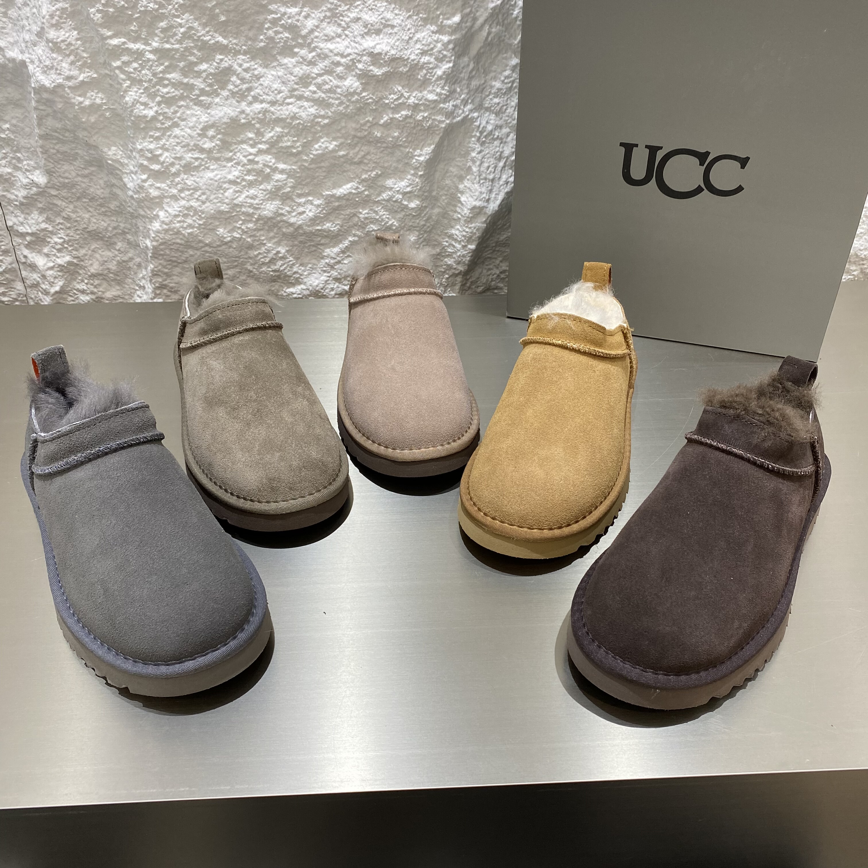 2025冬季新款加绒加厚保暖雪地靴低帮原皮原毛短筒矮腰加厚底