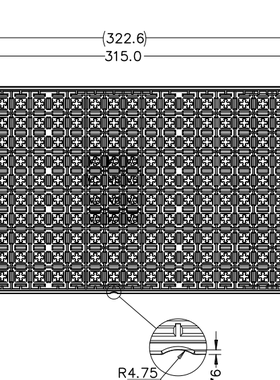 IC芯片 托盘 tray盘 QFP32/48 QFP7*7*1.4  250格 ZSPAK 180006A