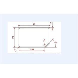 ic透明管 pvc塑料防静电 空管 27*17.2    500MM长度  2000条起做