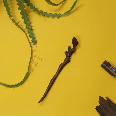 黑胡桃木手工奇石发簪