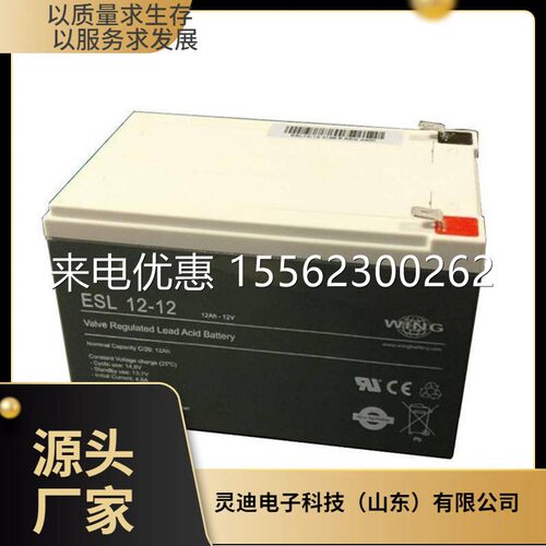 德国WING蓄电池ES12-12 12V12AH机房应急电源 UPS不间断电源配套