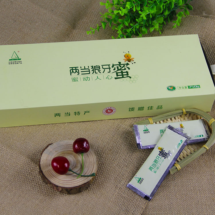 甘肃陇南两当农特产品狼牙蜜便携条装土蜂蜜100条共1500g