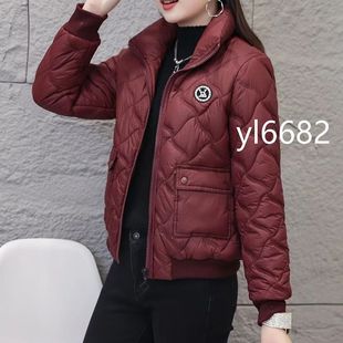 轻薄羽绒棉服外套女短款2025冬季新款小个子时尚显瘦小款棉袄棉衣