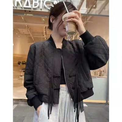 棒球服短款加厚夹克女