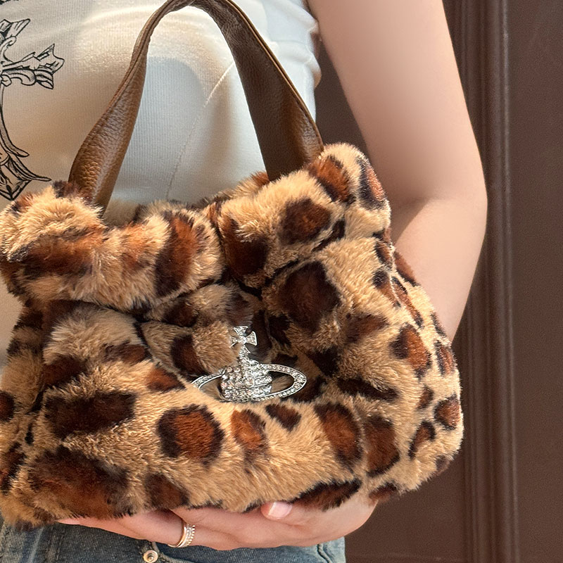 超能装毛绒包包斜挎包高级感