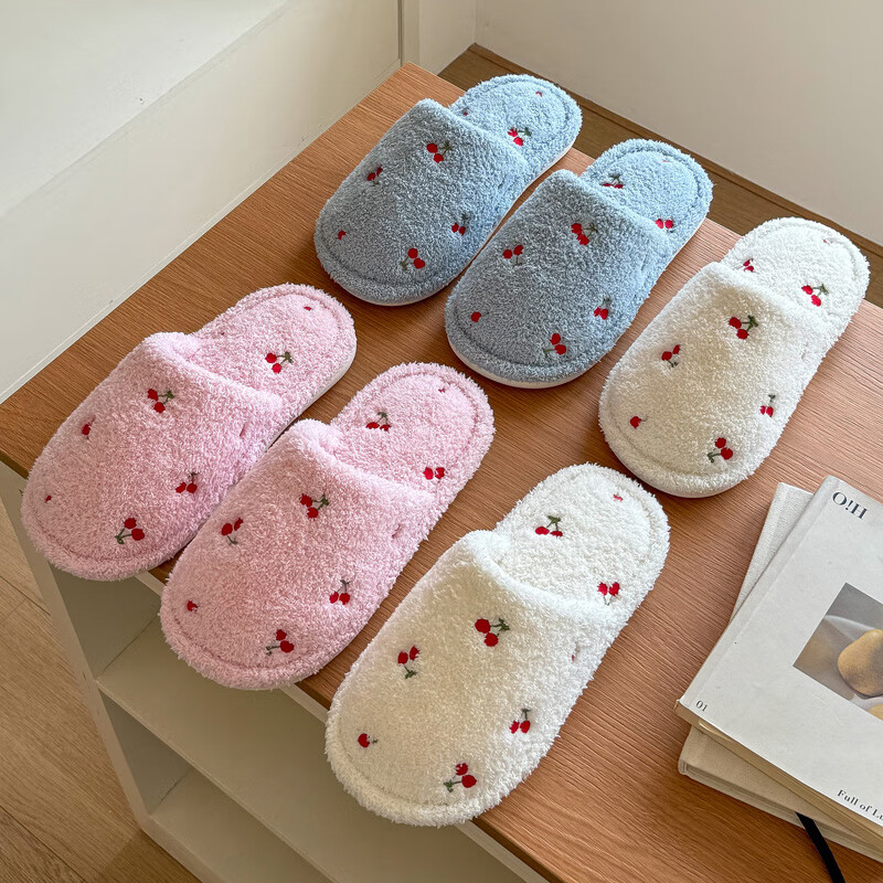 2025新款室内棉拖鞋女款秋冬季包头毛绒柔软家居可爱保暖防滑拖鞋