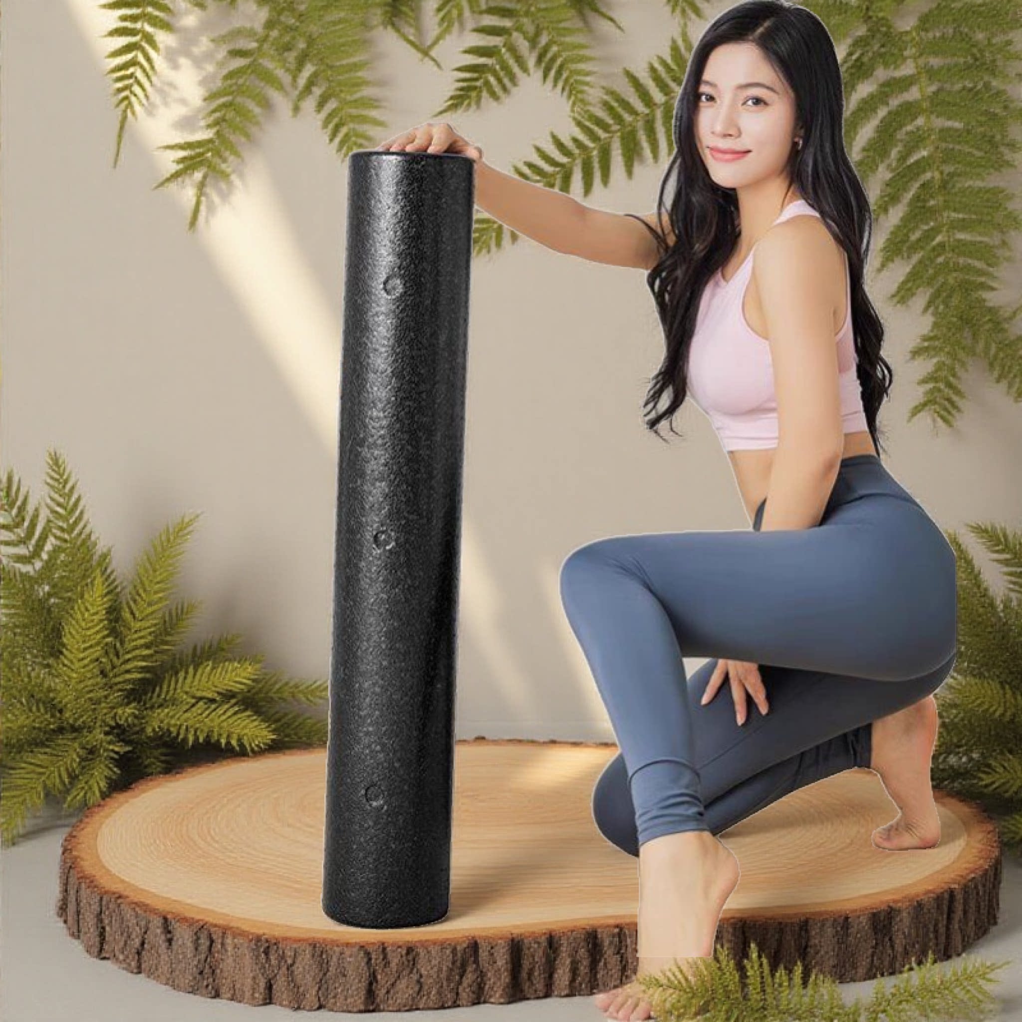 泡沫轴实心专业滚腿滚背肌肉放松按摩器瑜伽柱滚轴滚筒琅琊榜神器
