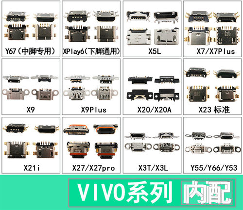 适用于vivo Y55 Y66 Y67 X7 X9 X20 X21 X23 X27 NEX安卓尾插接口