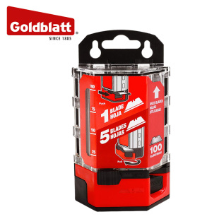 固百特Goldblatt梯形刀片重型美工刀通用T型刀片SK5耐用 100片/盒