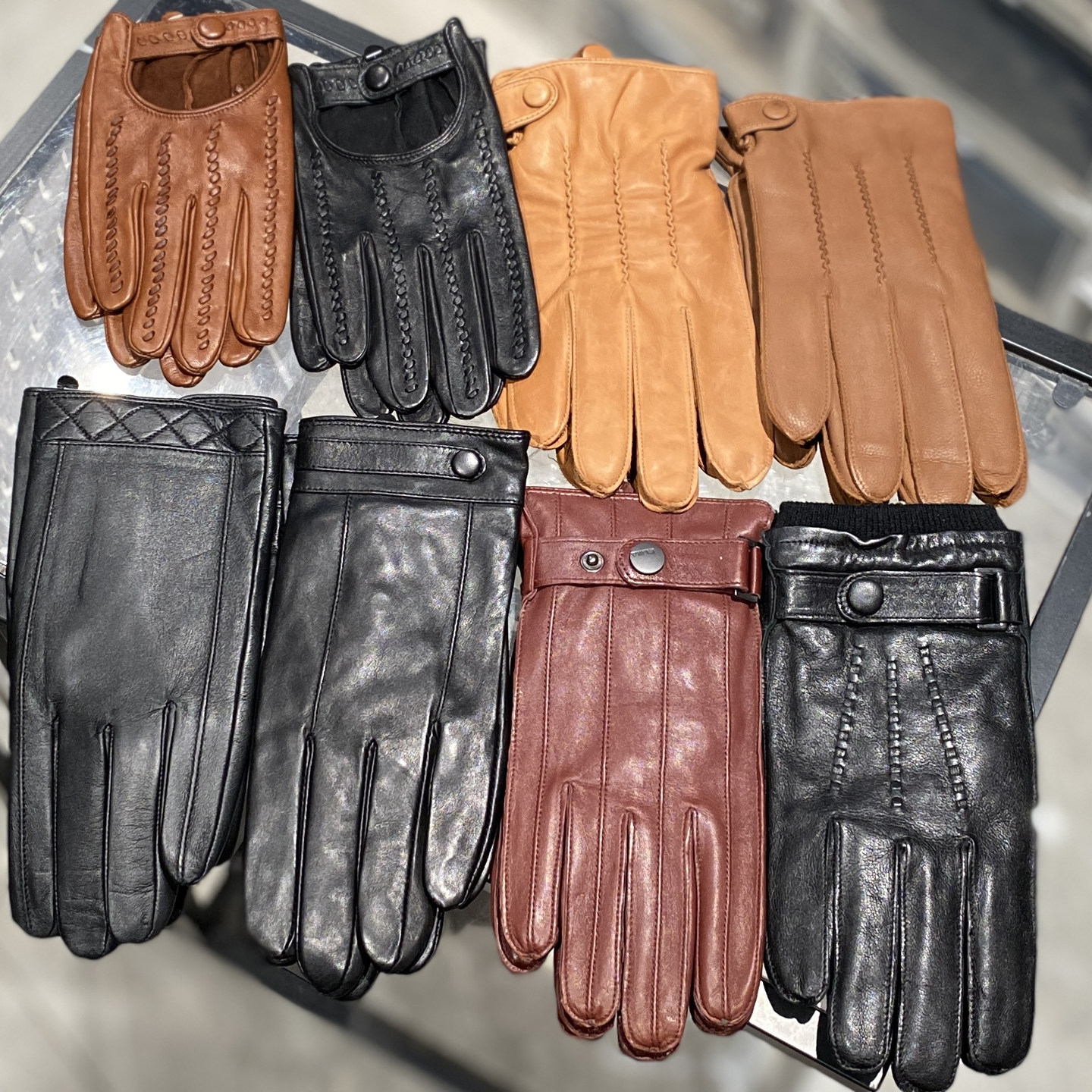 断码特价 男士进口羊皮复古美拉德进口手套真皮加绒保暖冬开车