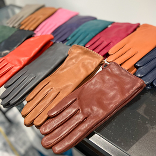 chao软新西兰进口小羊皮真皮手套女羊绒内衬开车骑行秋冬保暖送礼