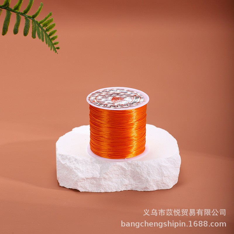 2025进口扁形弹力绳百搭串珠手链高弹力线穿小珠子耐磨手串皮筋松