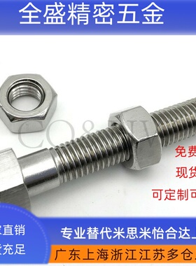 不锈钢内六角孔型ANHNS6/M8/M10调整螺丝组件 六角螺栓 PAT11粗牙