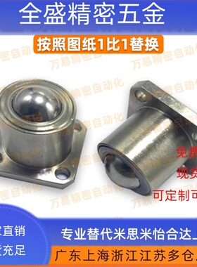 钢珠滚轮 CHBF/CHBM/CHBU/12/16/20 万向球牛眼轮 QDC31-40/50/60