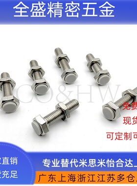 TDB66止动螺栓USTS6/8-15 20 60 硅橡胶(浅灰色）防松动挡块螺丝