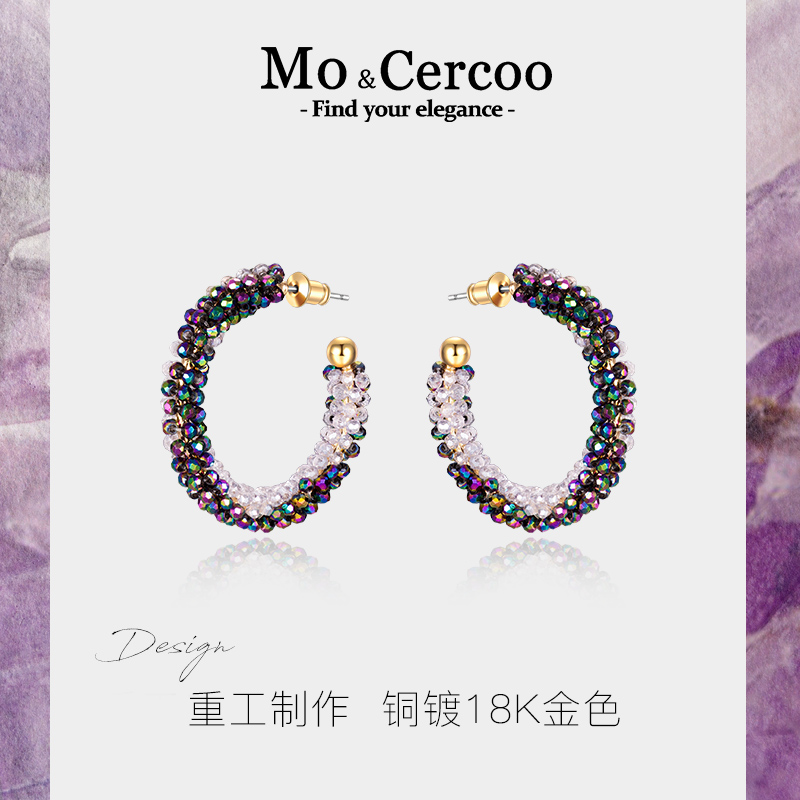 炫彩圆圈耳饰耳钉耳环